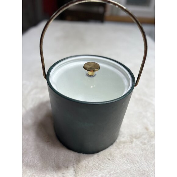 Elegance Kraftware Ice Bucket With Gold Handle & Lid - Picture 4 of 7